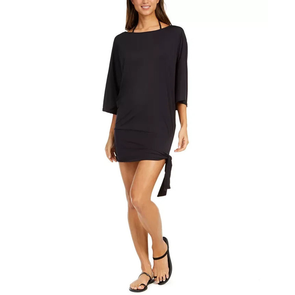 Michael Kors Classic Side Tie Cover-Up Black Size M Medium
